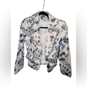 Alberto Makali Vintage Sequin Jeweled Blazer